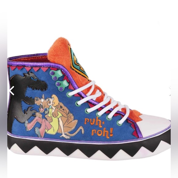 NWT Irregular Choice Scooby Doo ZOINKS high top sneakers size 9 and 11 - Picture 4 of 12